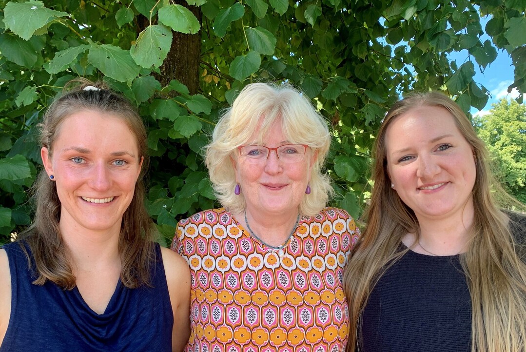 Die Willkommenslotsinnen der Landwirtschaftskammer Niedersachsen: Johanna Krebs (von links), Lydia Vaske und Henrike Weddelmann