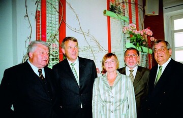 Bickel-Preistrger 2006: (v.l.) Karl-Heinz Funke, Jan-Dieter Bruns, Dagmar Vo, Werner Mller-Haslach, 
Friedhold Gaimaier

