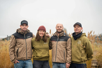 Von links: Alexander, Caroline, Stefan und Christian Huermann.