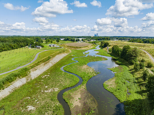 WassererlebnisPark Emscher, Blick flussaufwrts.