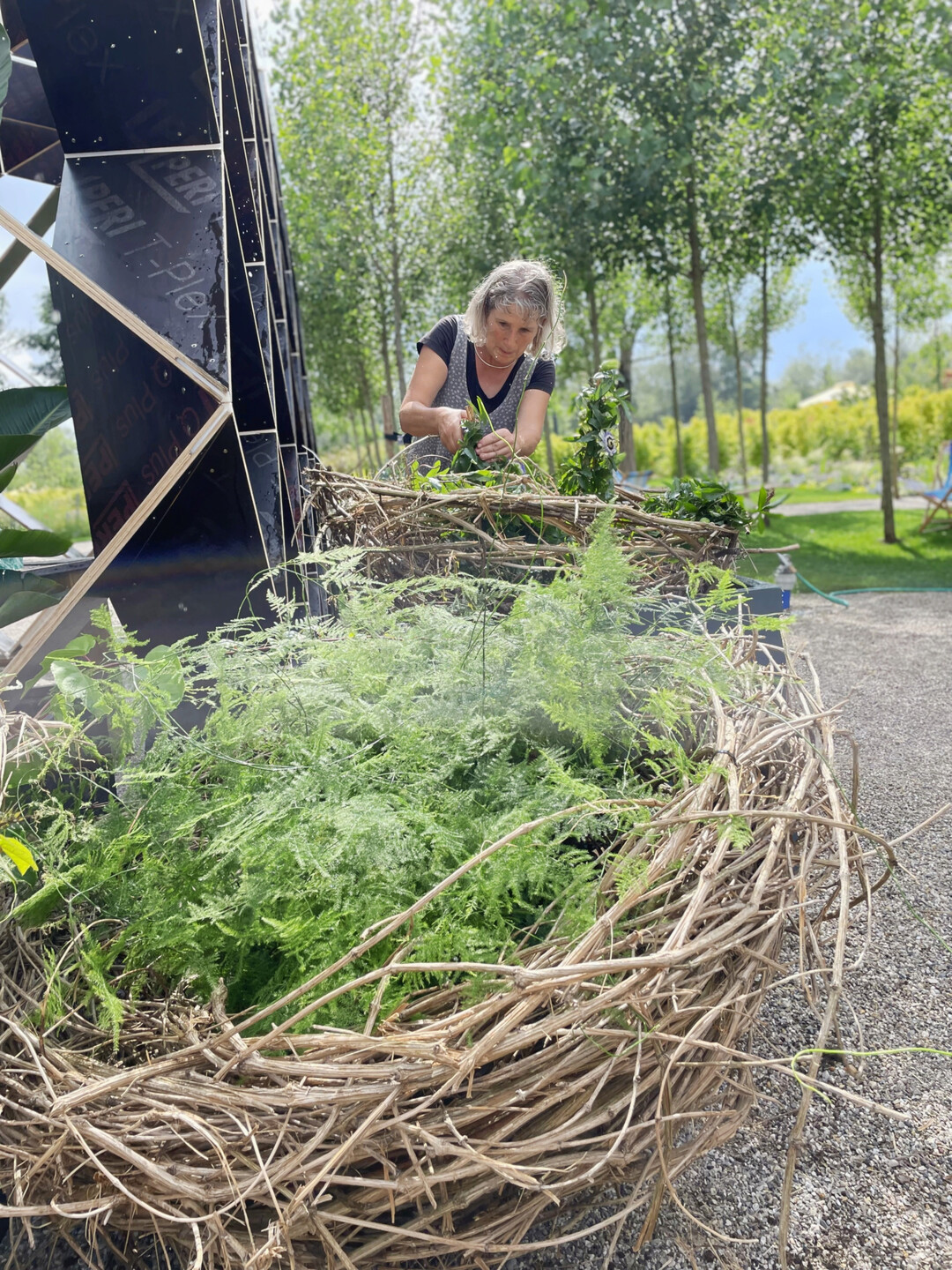 LGS Furth: Beatrix Schaffranka plant die Floristik-Ausstellungen, die im Stadtzentrum von Furth zu sehen sind. 