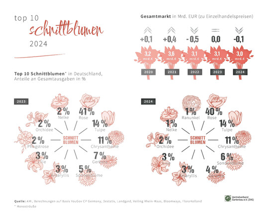 TOP 5  Schnittblumen 2024