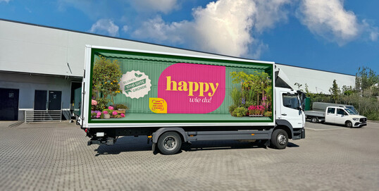 Gartenbaubetriebe, Blumengeschfte, Gartencenter und andere Unternehmen der Grnen Branche knnen ihre eigenen Lkw mit den neuen Designs branden lassen. 