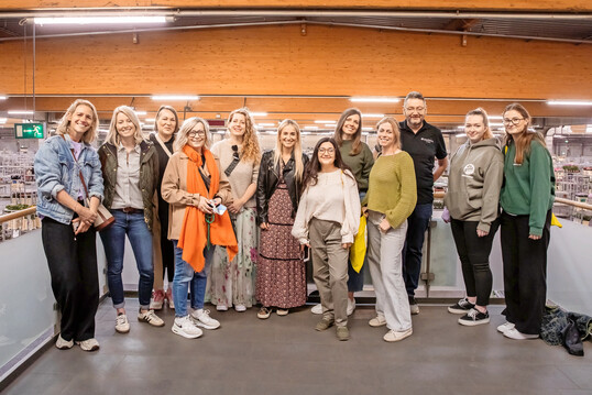 Die Gruppe beim Besuch der Versteigerung in Herongen.
