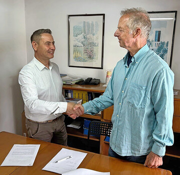 Mariano Tartaglia (links), General Manager von Selecta Trading, Italien und Dieter Keicher, Piante Keicher.