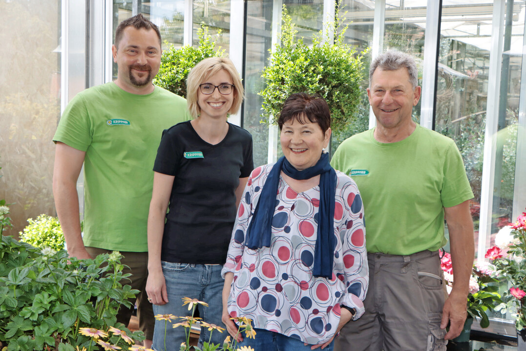 Erfolgreiches Familienteam in zwei Generationen. Von links: Benjamin, Nadine, Heidi und Thomas Krippner.