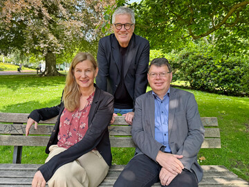 Von links: Die erweiterte Geschftsfhrung der IGA 2027: Nina Frense, Hanspeter Faas und Horst Fischer.