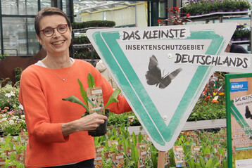 Ortrun Heine leitet das NABU-Projekt Insektenfreude und sucht Produktionsbetriebe fr ausgewhlte Wildpflanzen.