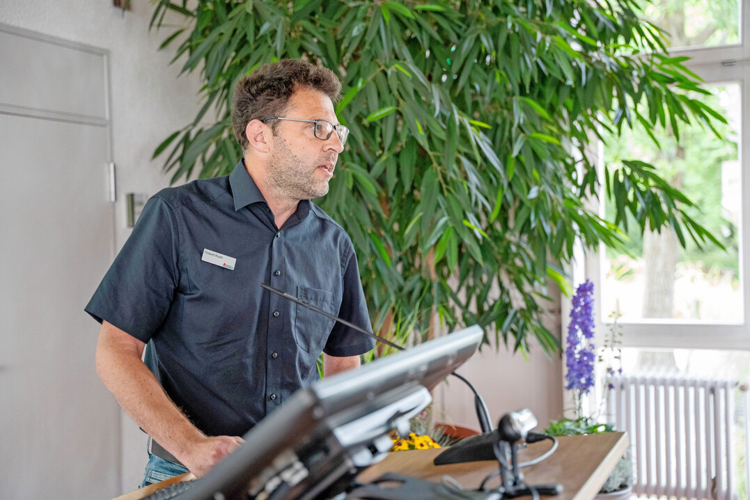 Robert Koch von der LVG HD gab einen Einblick in den Einsatz torffreier Erden in der Praxis.