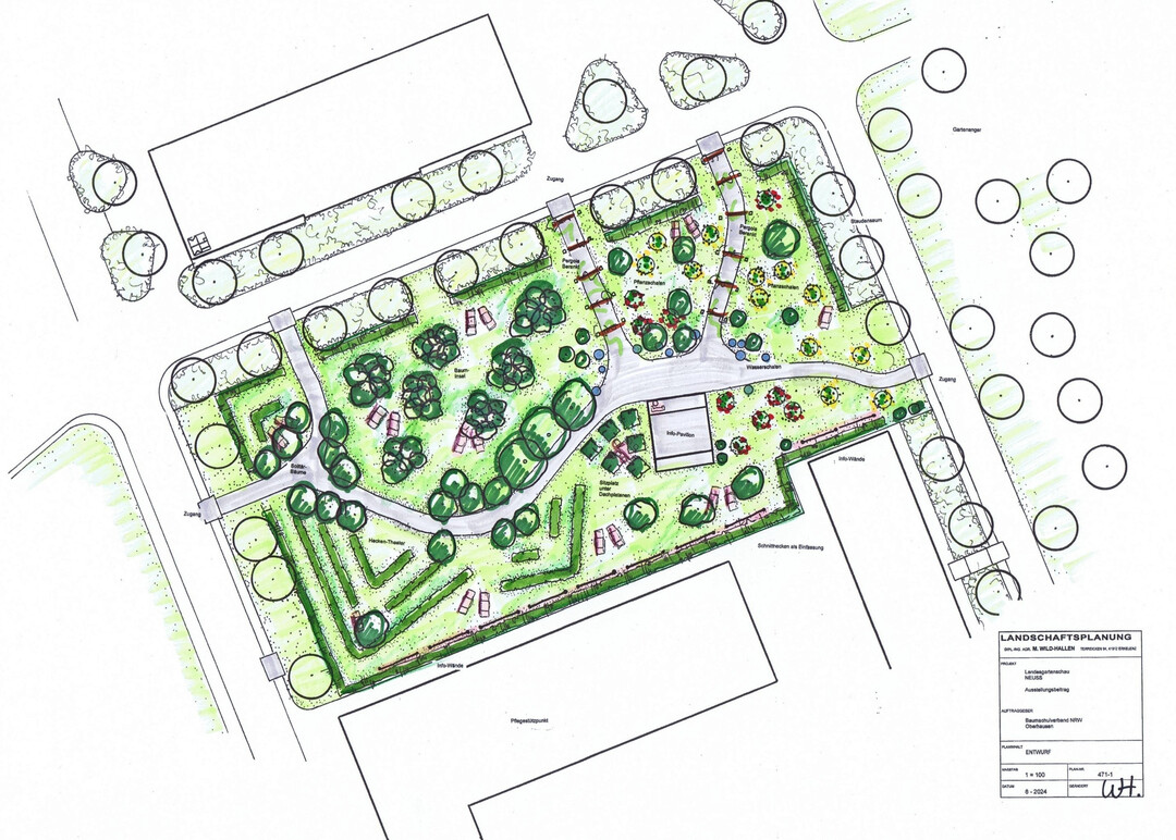 Erstmals in der Geschichte der nordrhein-westflischen Landesgartenschauen gestalten Zierpflanzenbetriebe gemeinsam mit dem Baumschulverband NRW einen eigenen Beitrag.