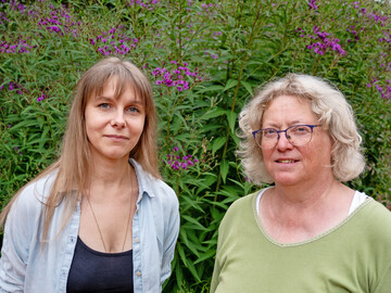 Sabine Reinisch (links) wird Nachfolgerin von Heike Sauer als Leiterin des Sachgebiets Gemsebau, Klima, Technik an der LVG Heidelberg.