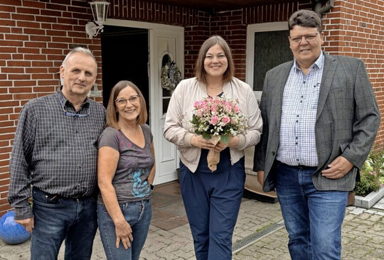 Antrittsbesuch in Hamburg mit Katharina Fegebank Zweite Brgermeisterin von Hamburg, Gnter und Gundi Knoblauch sowie WVG-Nord-Prsident Andreas Krger.