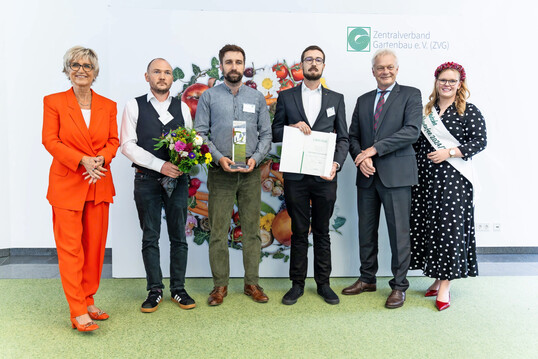 Geltz Umwelttechnologie bekam den Innovationspreis Gartenbau des BMLEH 2025 in der Kategorie Pflanze.