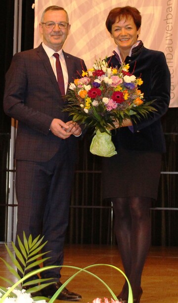 Landesprsident Jrgen Mertz mit Europaministerin Lucia Puttrich