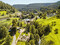 Das Xentrum im Tal X von oben  die Gartenschau eingebettet in die typische Landschaft des Nordschwarzwaldes. 