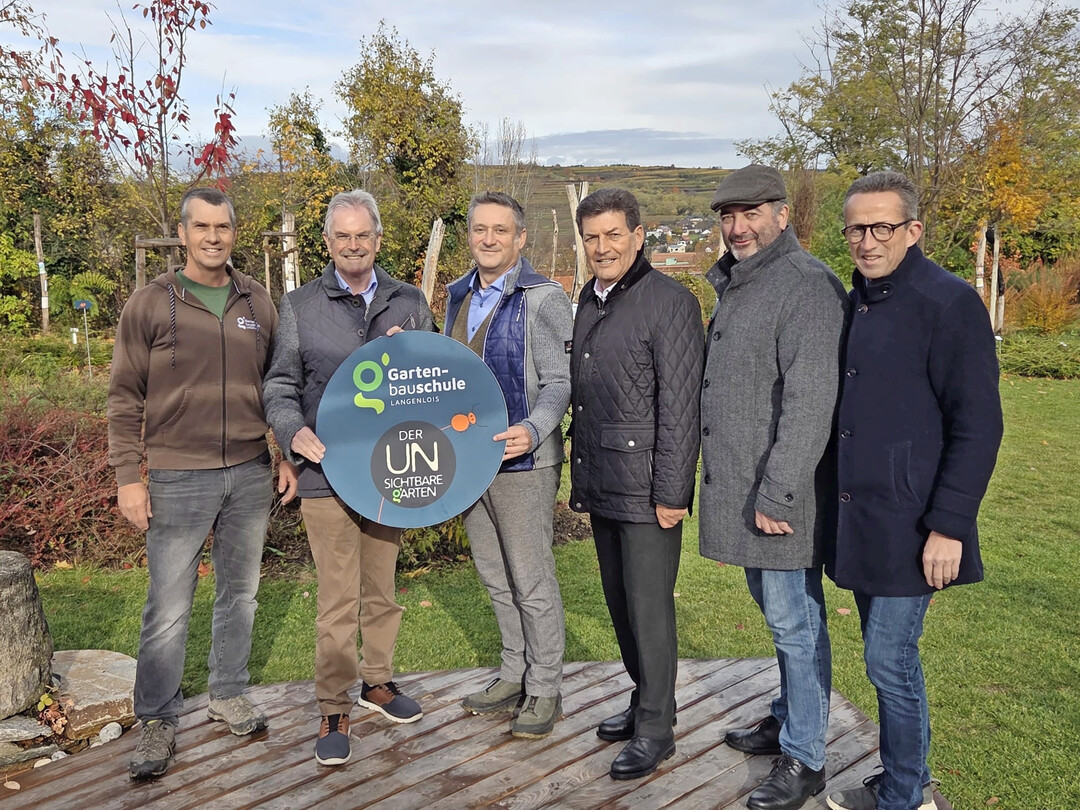 Von links: Christian Kittenberger, Landtagspräsident Karl Wilfing, Direktor Andreas Kovac, Bürgermeister Harald Leopold, Landtagsabgeordneten Josef Edlinger, Vizebürgermeister Leopold Groiss.