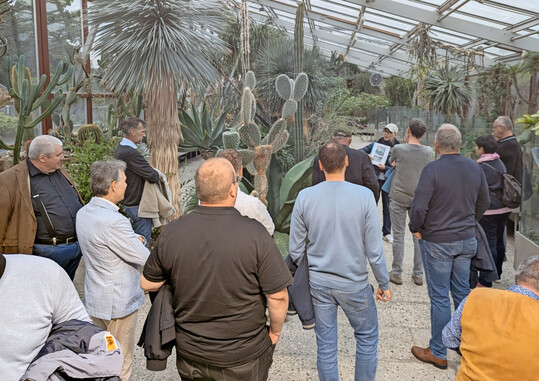 Auf Erkundungstour im Sukkulentenhaus im Berggarten.