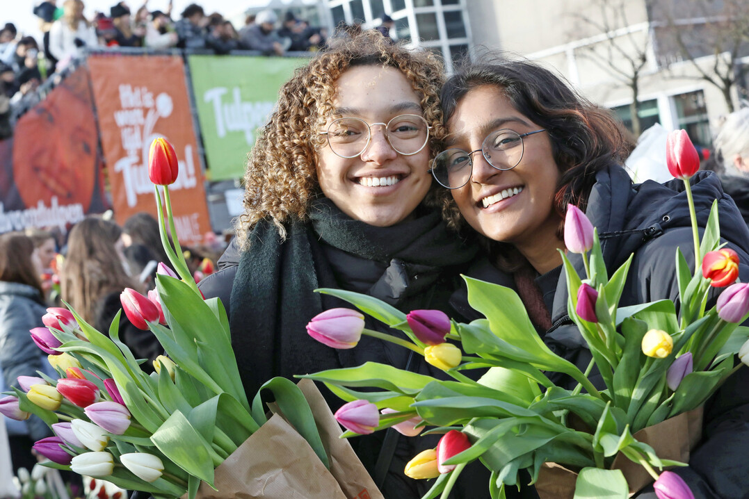 Beim Nationalen Tulpentag steht die niederländische Tulpe im Zentrum, aber auch die Themen Geselligkeit, Gemeinschaft und Farbe spielen eine wesentliche Rolle. Daher lautet das Motto des diesjährigen Fests "United in Bloom".