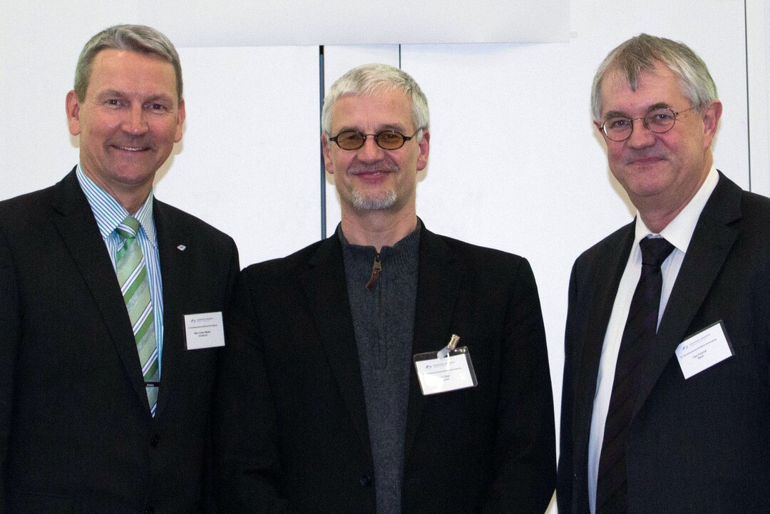 Sorgten für einen reibungslosen Ablauf: Das Veranstaltungsteam Marc-Guido Megies, Präsident des BHGL, Prof. Dr. Thomas Rath, Organisator der Tagung und Prof. Dr. Uwe Schmidt, Präsident der DGG.