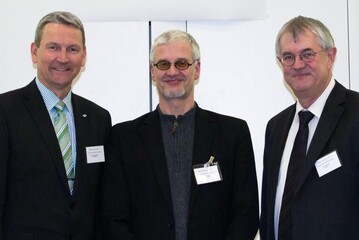 Sorgten fr einen reibungslosen Ablauf: Das Veranstaltungsteam Marc-Guido Megies, Prsident des BHGL, Prof. Dr. Thomas Rath, Organisator der Tagung und Prof. Dr. Uwe Schmidt, Prsident der DGG.