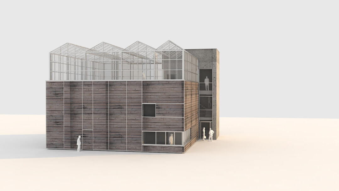 Das neue Forschungszentrum “Agrarsysteme der Zukunft” am Campus Haste soll aus einer Indoorfarm und einem Dachgewächshaus bestehen.