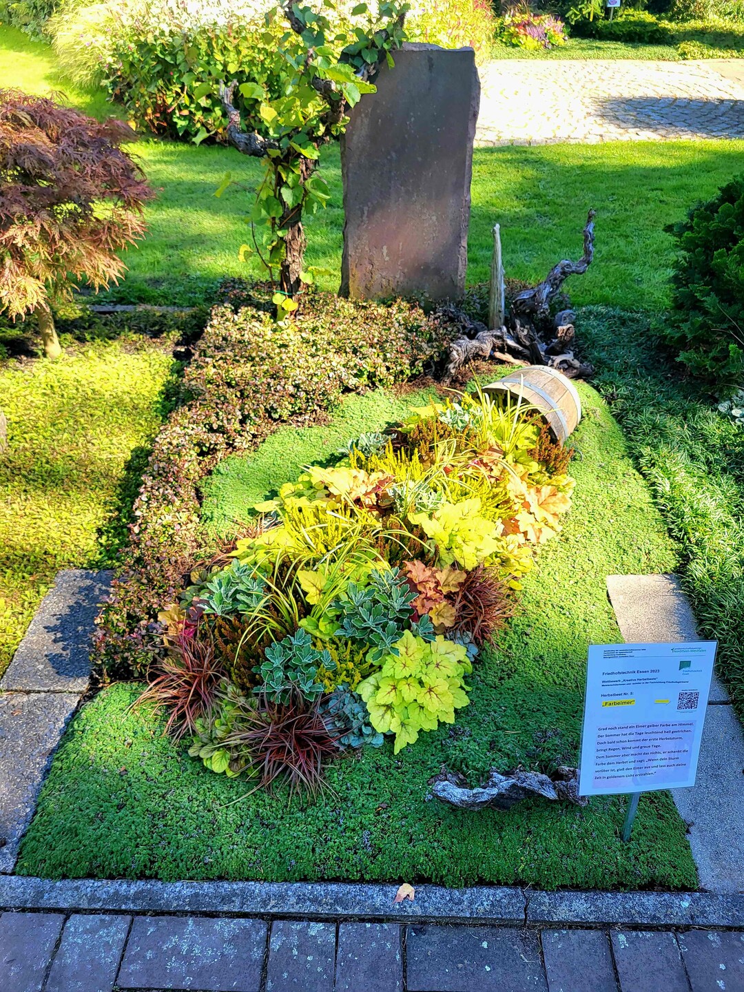 Fr ihre Herbstbeetgestaltung wurde Annika Vossel mit Platz 3 geehrt.