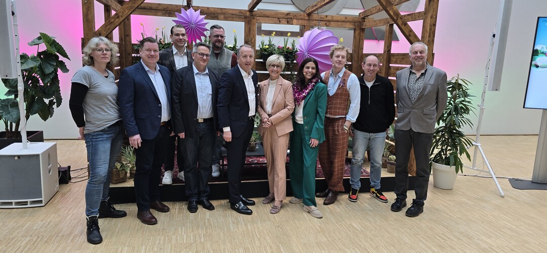 Zur Er�ffnungspressekonferenz fanden sich die Messeverantwortlichen und Sponsoren zum Gruppenbild.