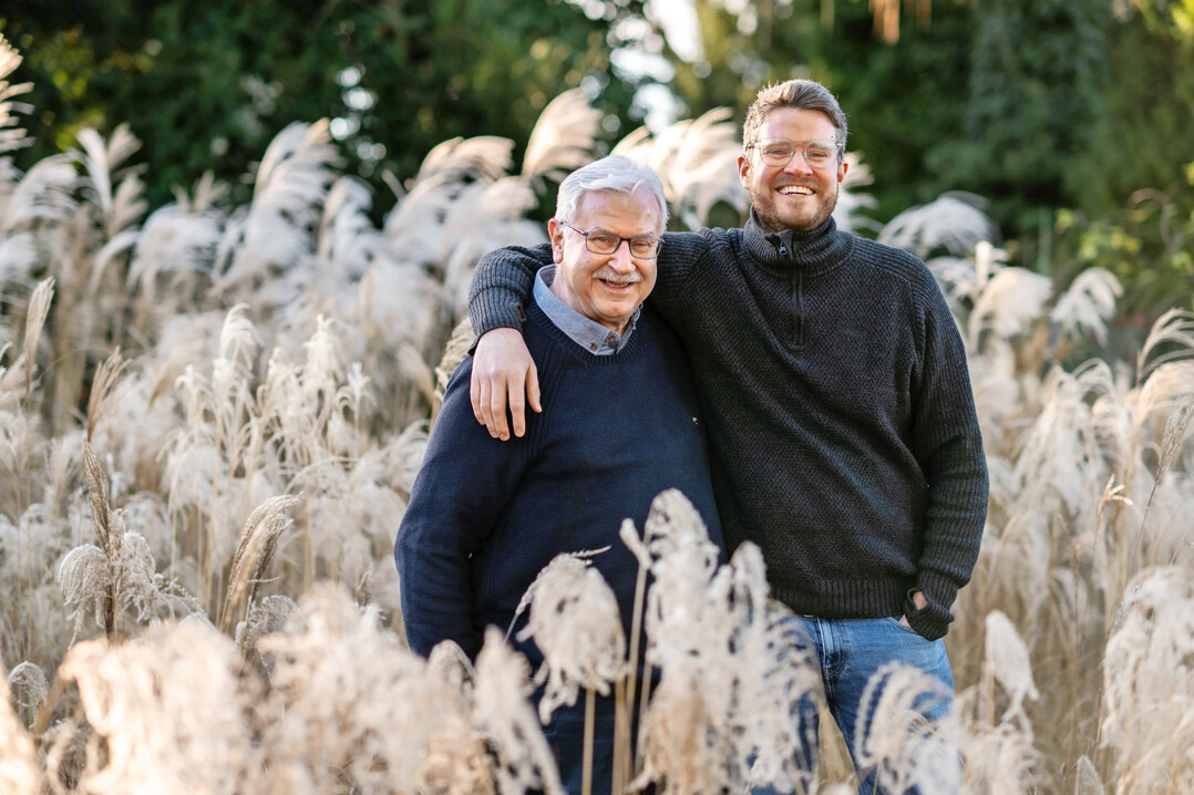 Wolfgang H�rtel mit seinem Sohn Henryk H�rtel.