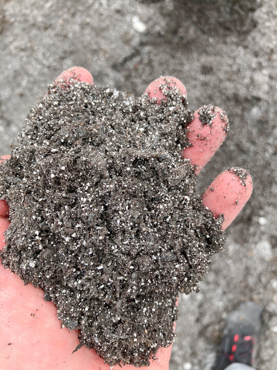 Die Mischung aus 80 % Kompost und 30 % Perlite ergibt die gleiche