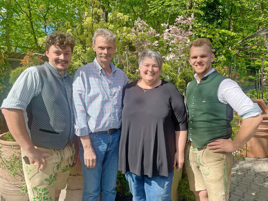 Von links: Philip Wagner, Stefan Wagner (verstorben), Heidi Wagner und Michael Bichler.