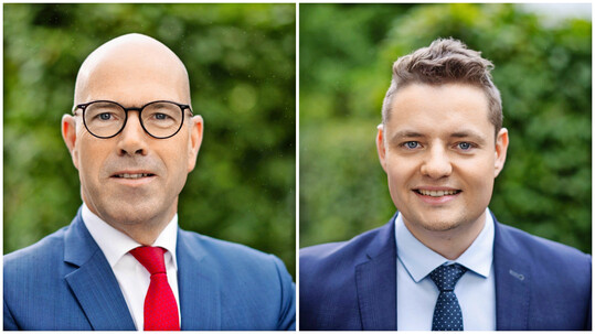 Steffen Pingen (links) und Benjamin Walker werden Teil der Gesch�ftsleitung des Deutschen Bauernverbands.