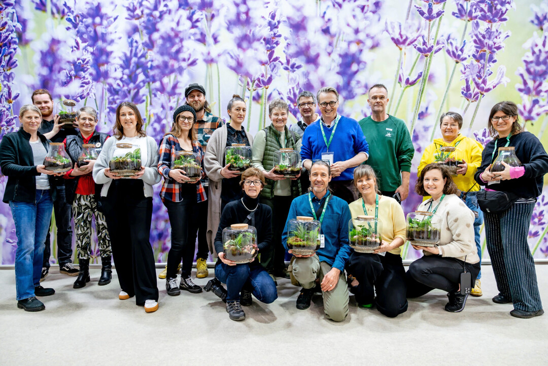 Garten im Flaschenformat: Auf der IPM ESSEN traf sich die Blogger-Community zu einem nachhaltigen Mitmachformat.