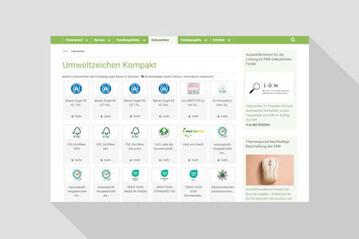 Orientierung im Gtezeichen-Dschungel: Umweltzeichen Kompakt listet Zeichen fr Produkte und Dienstleistungen mit nachwachsenden Rohstoffen - im Sinne einer zuknftigen Biokonomie. nachhaltige-beschaffung.fnr.de/guetezeichen-finder