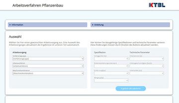 Die neue kostenlose Web-Anwendung ist ein Eckpfeiler des KTBL-Webangebots. 