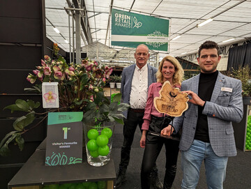 Die Winter Angel-Helleborus Frostkiss Magico von Grtnerei Verboom aus Zevenhuizen/NL wurde von den Besuchern zum Favorit gewhlt.
