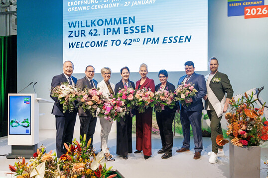 �Die IPM zeigt mit der gesamten Wertsch�pfungskette die Vielfalt des Gartenbaus.� Motiv von der Er�ffnung der Leitmesse im Januar 2026.