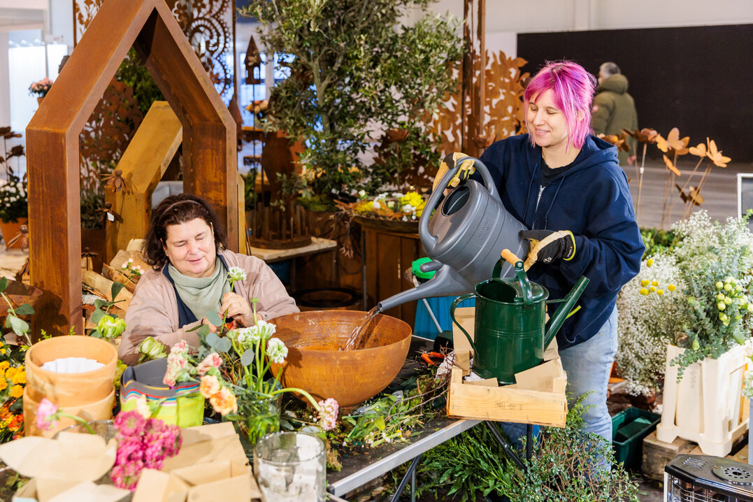 Once again this year, the florists will be providing particularly lush blooms in the exhibition halls.