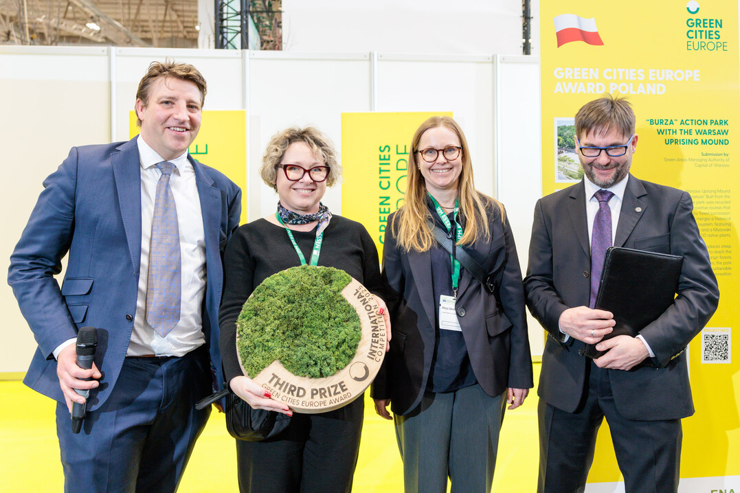 Third place was awarded to Krakow, Poland, for the project "Forest in the City".