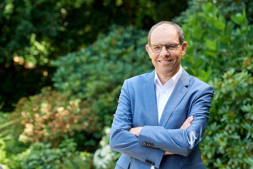 Dr. Dietmar Kohlruss, Vorstandsmitglied der Gartenbau-Versicherung, freut sich auf den Austausch mit anderen Wiesbadener Unternehmen ber das Thema Nachhaltigkeit.