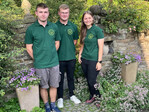 Tom Sobieraj, Lukas Heming und Solvejg Luckszat (v.li.) sind die neuen Excellent Young Gardeners.