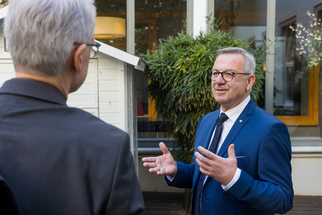ZVG-Präsident Jürgen Mertz setzt sich für den gärtnerischen Mittelstand ein.