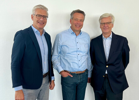 EPT eG Vorstand (von links): Rick van der Eick DFG, Rupert Fey PlusPlants, Felix Thun-Hohenstein Bellaflora