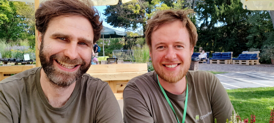 Johannes Plckhahn (links), geschftsfhrender Gesellschafter der Berliner Grtnerhof GmbH, wird seit 2023 von Geschftsfhrer Tobias Riedel untersttzt.