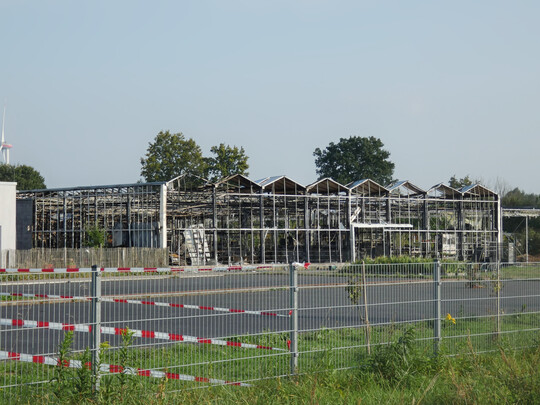 Die Schadenregulierung von Seiten der Gartenbau-Versicherung ist in vollem Gange.