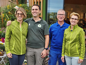 Das Familienteam der Wiener Grtnerei Ganger von links: Marianne, Daniel, Franz und Marianne Ganger.