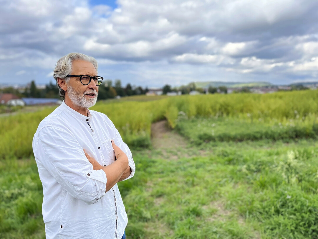 Ich musste meinen Beruf wieder neu lernen und dabei manche Denkblockade berwinden. Smtliche Ablufe im Betrieb waren umzustellen, von der Sortenwahl, der Dngung bis hin zum Pflanzenschutz und zur Vermarktung, berichtet Klaus Umbach von der Umstellung auf Bio.