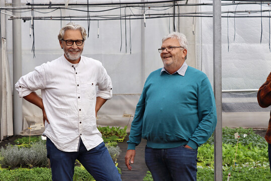 Klaus Umbach (links) mit Berater Klaus Bongartz.