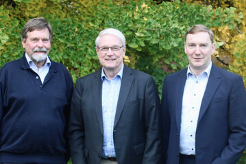 Karsten Mring (m.) ist der neue DGG-Prsident. Auerdem wurde Wolfram Vaitl (l.) als neuer DGG-Schatzmeister gewhlt, Dirk Louy ist der neue DGG-Vizeprsident. 