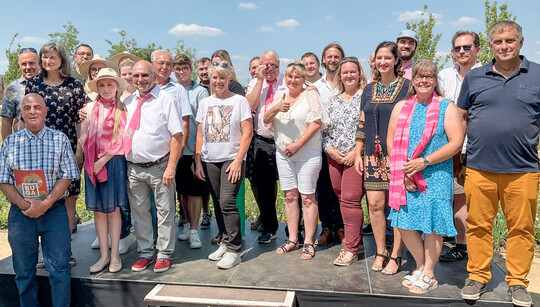 Ideenreich und kreativ: Prmierte Friedhofsgrtnerinnen und -grtner auf der BUGA Mannheim 2023.