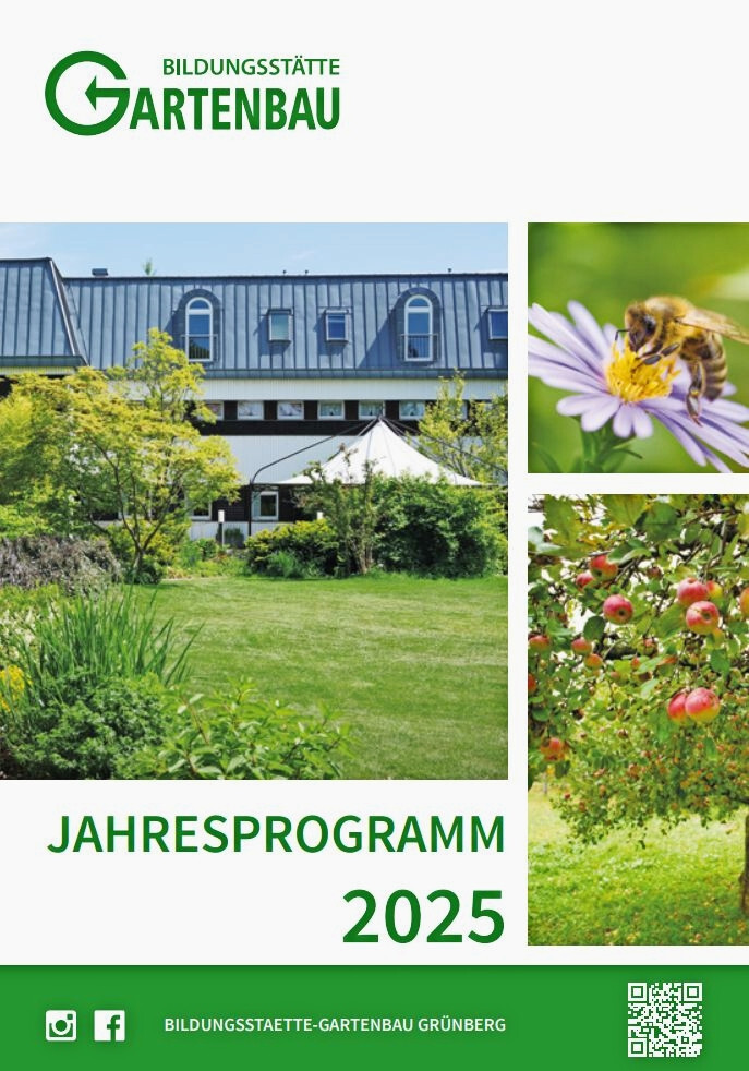 Das Jahresprogramm 2025 der Bildungsstätte Gartenbau ist online DEGA